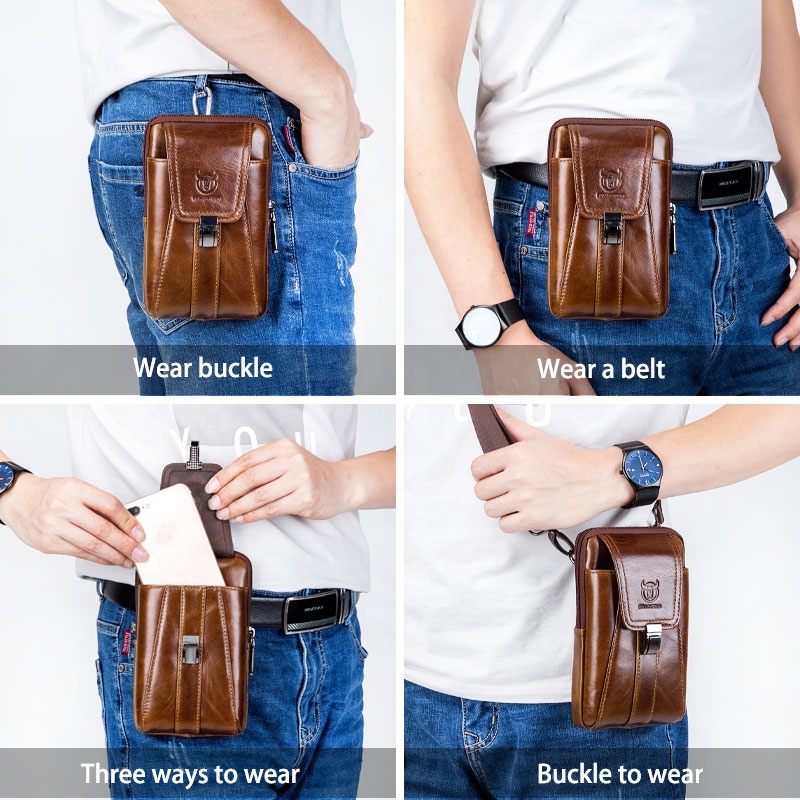 Porta Celular Cuero Multifuncional YB 043 V – BullCaptain